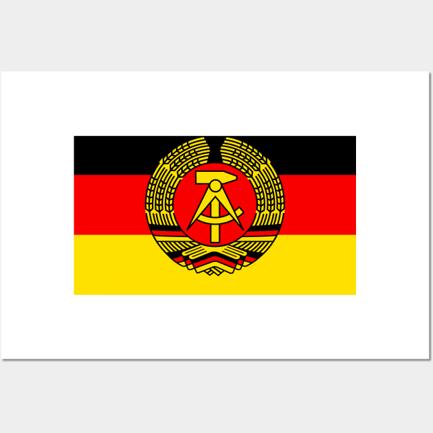 GDR flag (stylized) Wall Art by GetThatCar